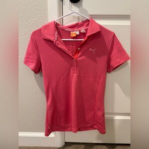 Puma Pink Golf Polo Shirt
